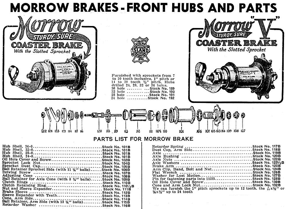 55 & 68 Coaster Brake Retainers For Morrow Coaster Brake Set Of 3 Wald No 23 