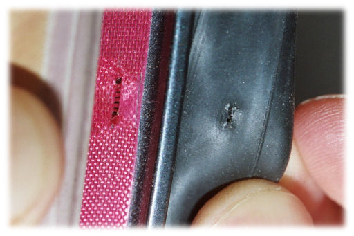 Rim tape failure with recessed spoke holes