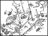 1977 Raleigh Exploded Drawings